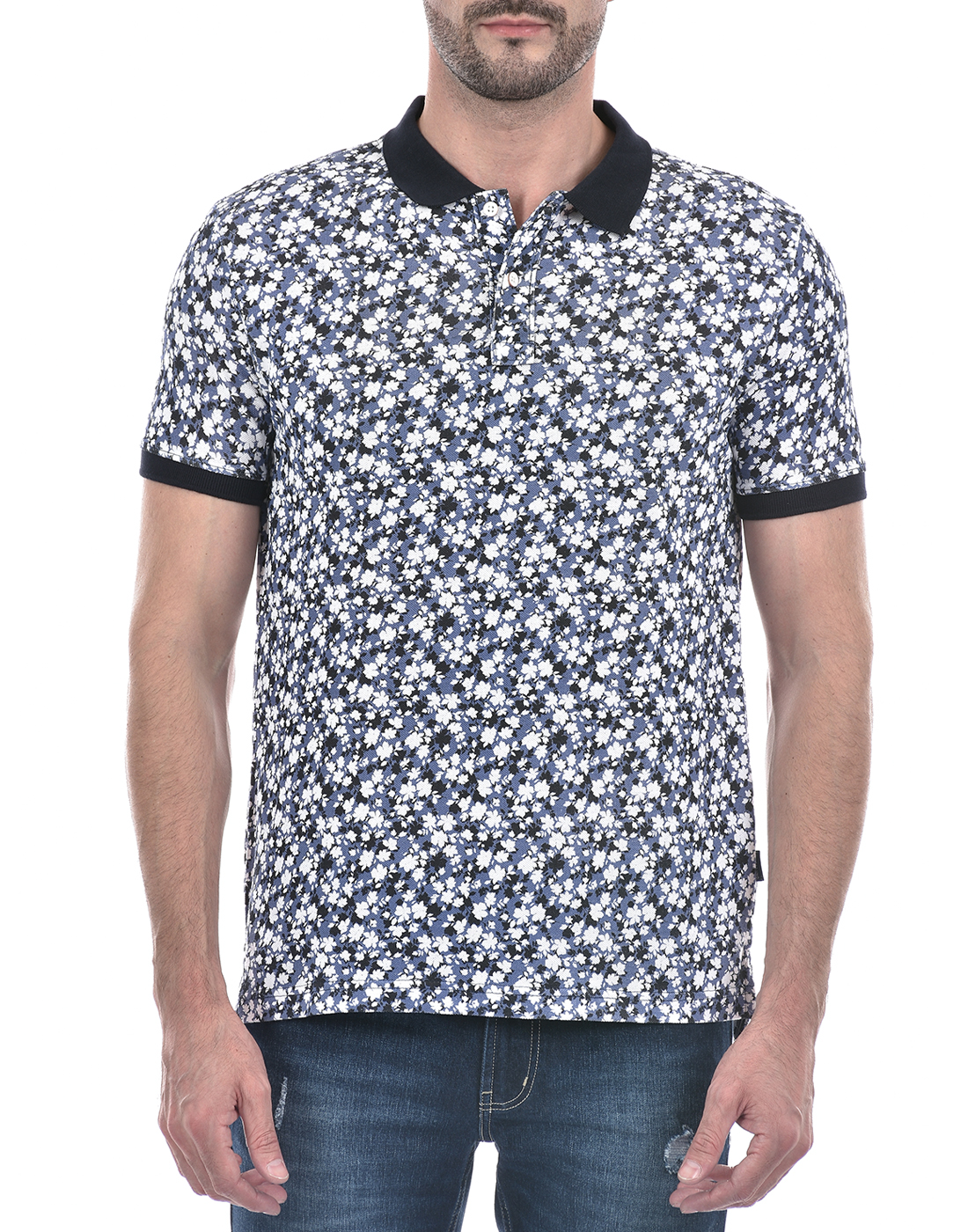 Numero Uno Men Floral Print Multicolor T-Shirt